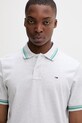 Tommy Jeans polo męskie bawełniane szary DM0DM22700