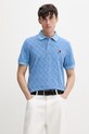 Tommy Jeans polo męskie bawełniane niebieski DM0DM22707