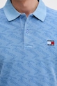 Tommy Jeans polo męskie bawełniane DM0DM22707 niebieski
