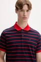 Tommy Jeans polo męskie bawełniane granatowy DM0DM22708