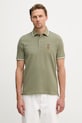 Aeronautica Militare polo męskie bawełniane zielony PO1914UP00403