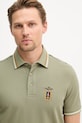 Aeronautica Militare polo męskie bawełniane zielony PO1914UP00403