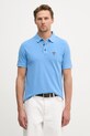 Aeronautica Militare polo męskie bawełniane niebieski PO1925UP00406