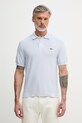 Lacoste polo męskie bawełniane niebieski AH1043