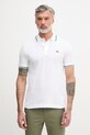 Lacoste polo męskie bawełniane biały PH9875