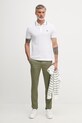 Lacoste polo męskie bawełniane PH9875 biały SS26