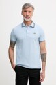 Lacoste polo męskie bawełniane niebieski PH9875