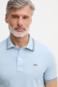 Lacoste polo męskie bawełniane niebieski PH9875