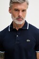Lacoste polo męskie bawełniane granatowy PH9875