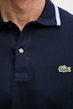 Lacoste polo męskie bawełniane PH9875 granatowy