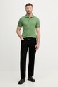 Lacoste polo męskie bawełniane PH9875 zielony SS26
