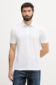 BOSS πόλο Ανδρικό λινό BOSS X DAVID BECKHAM λευκό 50560534