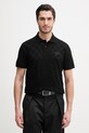 BOSS Green polo męskie bawełniane BOSS X PORSCHE czarny 50559802
