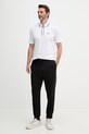 BOSS Green polo tričko pánske bavlnené s elastanom 50555698 biela SS26