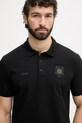 Ρούχα BOSS Green πόλο Ανδρικό βαμβακερό 50559263 μαύρο
