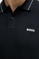 BOSS Green polo męskie bawełniane z elastanem 50559369 granatowy
