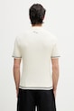 Odzież Filling Pieces Fine Knit polo bawełniane męskie 412670500302.214 beżowy