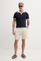 Karl Lagerfeld polo pánské s bavlnou B2M46062 námořnická modř SS26