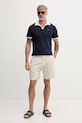 Karl Lagerfeld polo pánské s bavlnou B2M46062 námořnická modř SS26