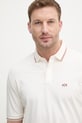 Armani Exchange polo tričko pánske s bavlnou béžová XM001287.AF17321