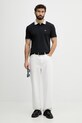 Armani Exchange polo męskie bawełniane XM002350.AF10366 granatowy SS26