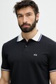 Armani Exchange polo męskie bawełniane granatowy XM002350.AF10366