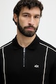 Armani Exchange Polo majica moška bombažna črna XM002375.AF10366