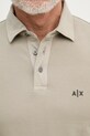 Armani Exchange polo tričko pánske bavlnené XM002408.AF13055 béžová