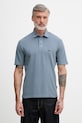 Armani Exchange polo da uomo in cotone blu XM002408.AF13055