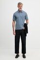 Armani Exchange polo da uomo in cotone XM002408.AF13055 blu SS26