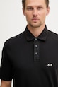 Armani Exchange polo męskie bawełniane czarny XM002408.AF13055
