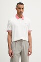 BOSS Orange polo męskie bawełniane biały 50561815