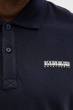 Napapijri polo bawełniane SMALL BOX NP0A88TQ1761 granatowy