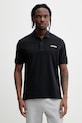 Napapijri polo bawełniane SMALL BOX nadruk czarny NP0A88TQ9411