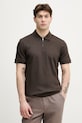 Joop! polo męskie bawełniane brązowy 30101932