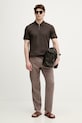 Joop! polo męskie bawełniane 30101932 brązowy SS26