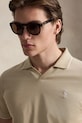 Polo Ralph Lauren JAQUARD PIQUE polo bawełniane męskie beżowy 710964535500