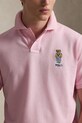 Polo Ralph Lauren MESH-KNT-POLO polo bawełniane męskie różowy 710B16617002