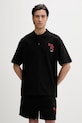 Bavlněné polo tričko HUGO Dardigo bavlna černá 50556857
