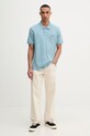 Levi's polo męskie bawełniane HM POLO 35883.0350 niebieski SS26