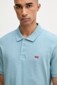 Levi's polo męskie bawełniane HM POLO niebieski 35883.0350