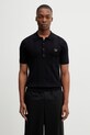 Fred Perry polo z dodatkiem wełny regular granatowy K2308.