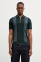 Fred Perry polo aplikacja zielony K2310