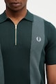 Fred Perry tricou polo verde K2310