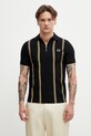 Fred Perry polo bawełniane męskie czarny M2419
