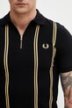 Fred Perry polo bawełniane męskie czarny M2419