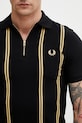 Fred Perry polo bawełniane męskie czarny M2419