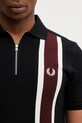 Fred Perry polo bawełniane czarny M2420