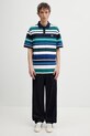 Fred Perry polo męskie bawełniane M2423 turkusowy