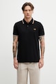 Fred Perry polo bawełniane męskie czarny M3600.P69